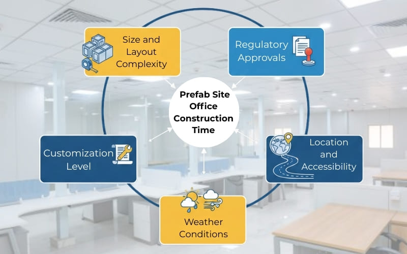 factors influencing prefab site office construction time.j