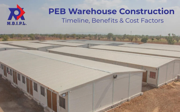 PEB Warehouse Construction with steel structure, wide span and fast assembly