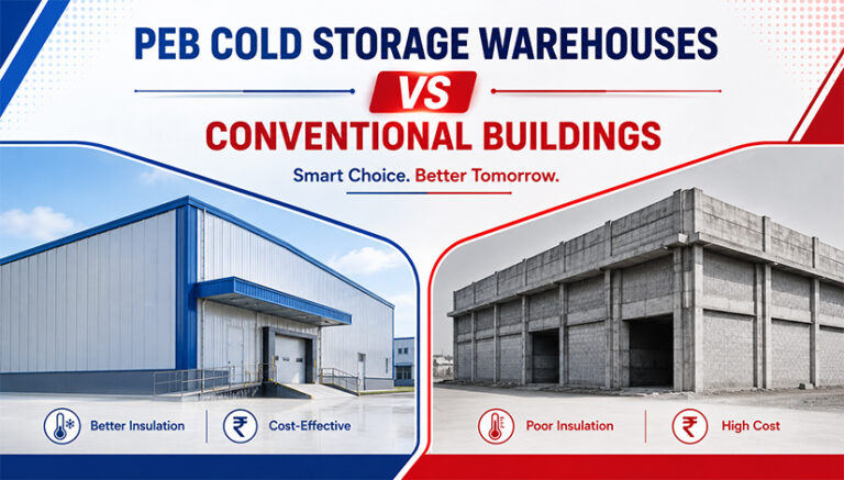 PEB cold storage warehouses compared with conventional warehouse buildings