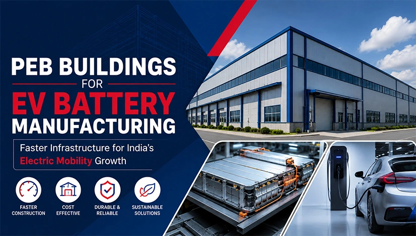PEB Buildings for EV Battery Manufacturing Faster Infrastructure for India’s Electric Mobility Growth